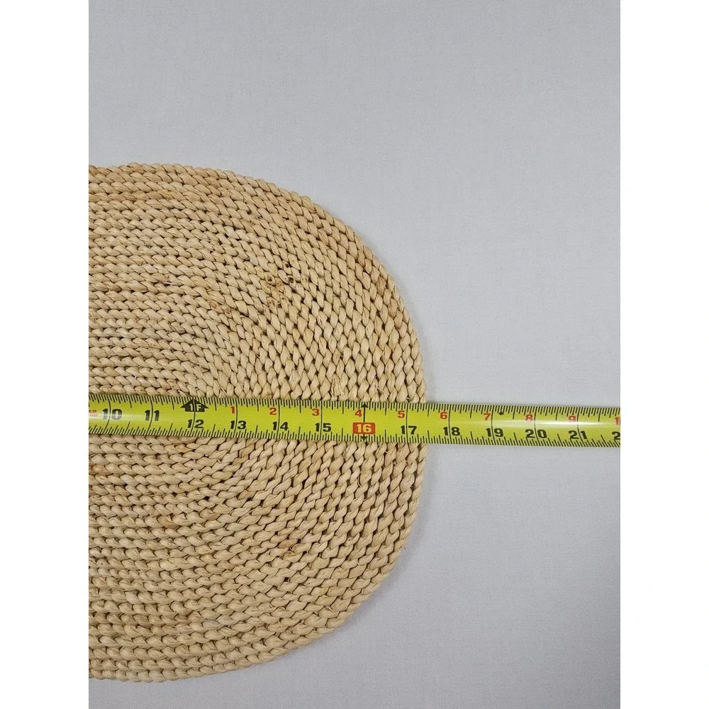 5‎ Vintage Boho Seagrass Hand Woven Placemats Chargers 17.5